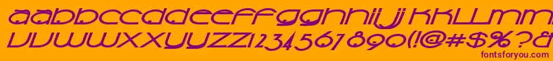 Sonis Font – Purple Fonts on Orange Background