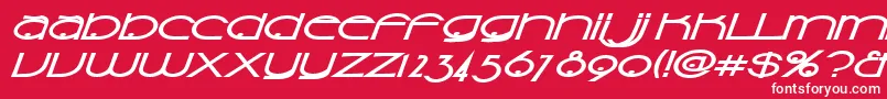 Sonis Font – White Fonts on Red Background