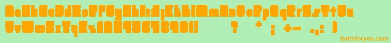 En savoir plus sur la police Brankokockica Police Brankokockica – polices orange sur fond vert