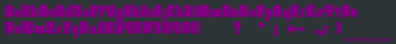 Brankokockica Font – Purple Fonts on Black Background