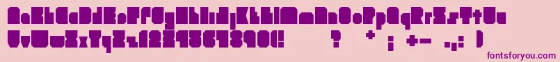 Brankokockica Font – Purple Fonts on Pink Background