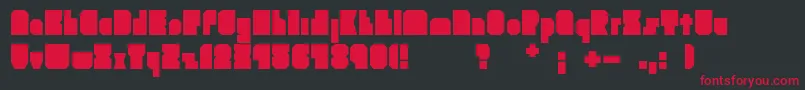 Brankokockica Font – Red Fonts on Black Background