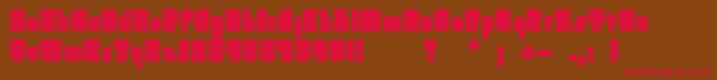 Brankokockica Font – Red Fonts on Brown Background