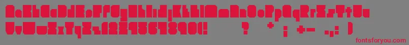 Brankokockica Font – Red Fonts on Gray Background