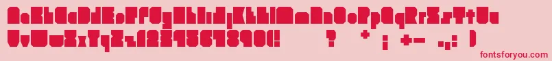 Brankokockica Font – Red Fonts on Pink Background
