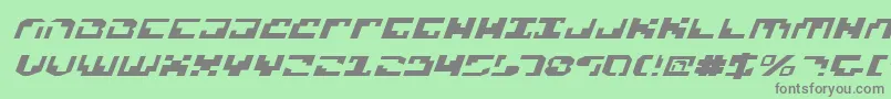 Xenov2ei Font – Gray Fonts on Green Background