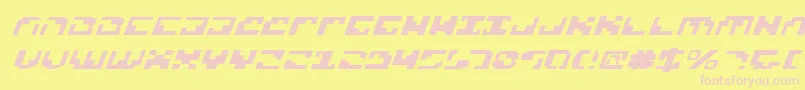 Xenov2ei Font – Pink Fonts on Yellow Background