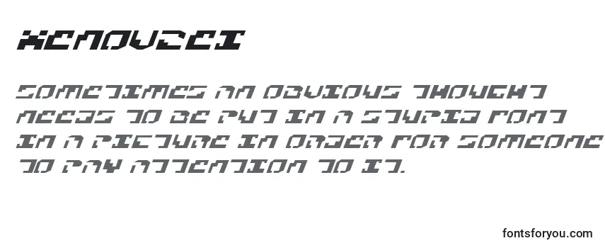 Überblick über die Schriftart Xenov2ei