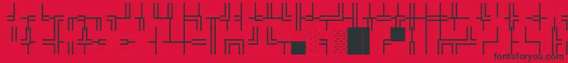 Wpco03n Font – Black Fonts on Red Background
