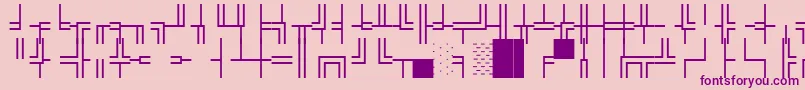 Wpco03n Font – Purple Fonts on Pink Background