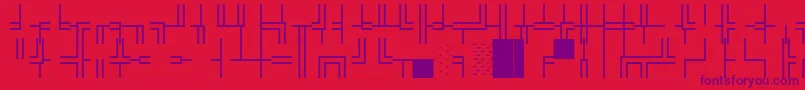 Wpco03n Font – Purple Fonts on Red Background
