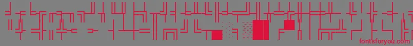 Wpco03n Font – Red Fonts on Gray Background