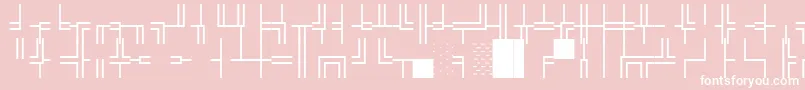 Wpco03n Font – White Fonts on Pink Background