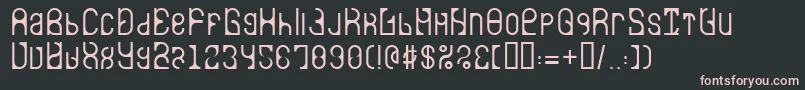 Saiba mais sobre a fonte LvdcAuroradance Fonte LvdcAuroradance – fontes rosa em um fundo preto