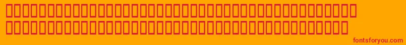 JackFrost Font – Red Fonts on Orange Background