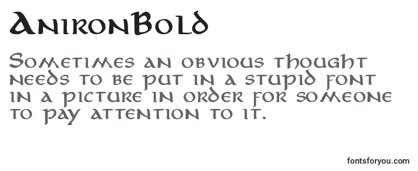 AnironBold-fontti