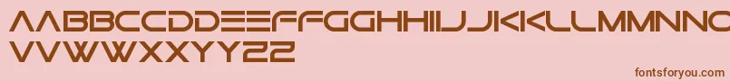 Шрифт GtekNovaFreePromo – коричневые шрифты на розовом фоне