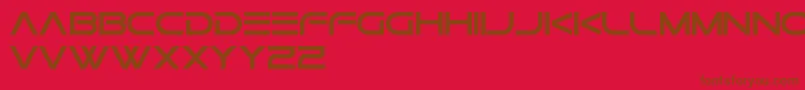 GtekNovaFreePromo Font – Brown Fonts on Red Background