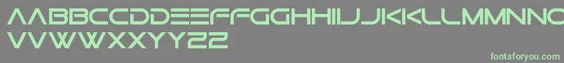 フォントGtekNovaFreePromo – 灰色の背景に緑のフォント