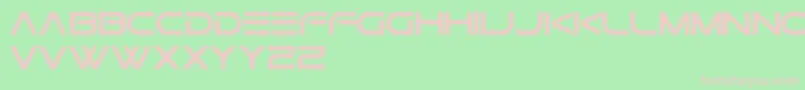 GtekNovaFreePromo Font – Pink Fonts on Green Background
