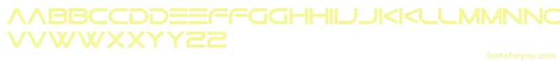 Czcionka GtekNovaFreePromo – żółte czcionki