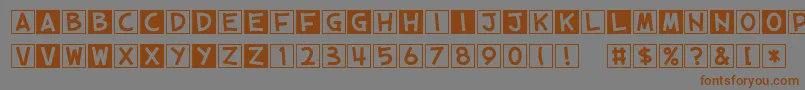 Подробнее о шрифте CubeVol2 Шрифт CubeVol2 – коричневые шрифты на сером фоне