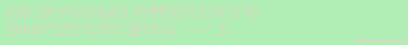 NewVera Font – Pink Fonts on Green Background