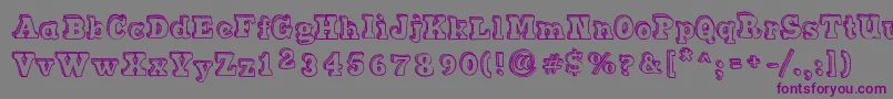 SketchMatch-Schriftart – Violette Schriften auf grauem Hintergrund