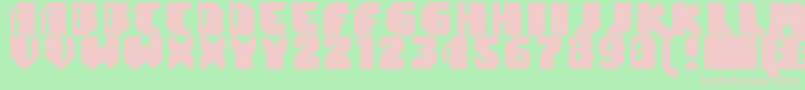 Tomatron Font – Pink Fonts on Green Background