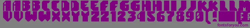 Tomatron Font – Purple Fonts on Gray Background