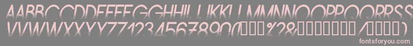 Amsti Font – Pink Fonts on Gray Background