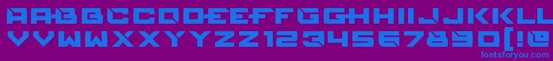 Reconstruct Font – Blue Fonts on Purple Background