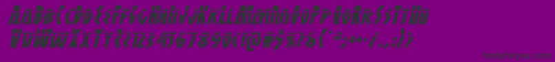 Antikytheralaserital Font – Black Fonts on Purple Background