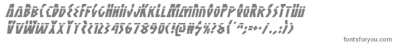 フォントAntikytheralaserital – 白い背景に灰色の文字