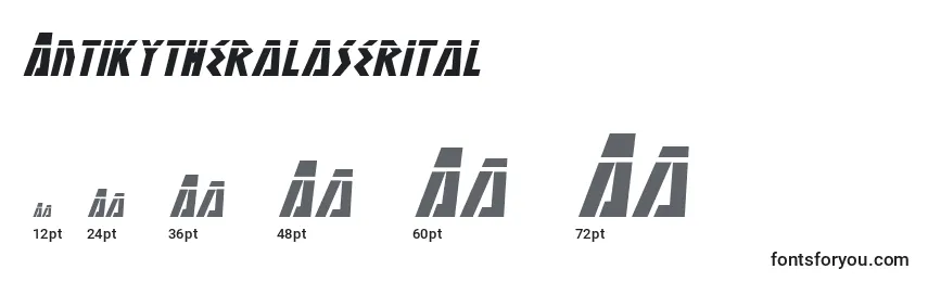 Antikytheralaserital Font Sizes