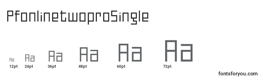 PfonlinetwoproSingle Font Sizes