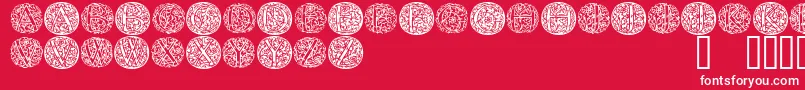 Arabutto Font – White Fonts on Red Background