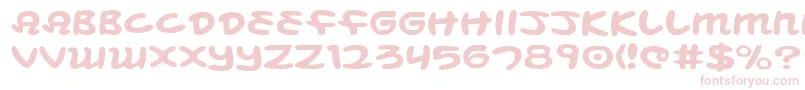 Czcionka Mbeanse – różowe czcionki