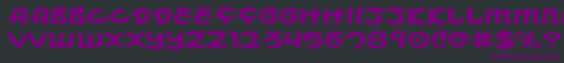 Mbeanse Font – Purple Fonts on Black Background