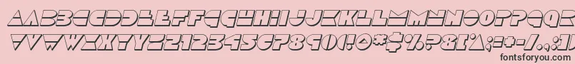 Discoduck3Dital Font – Black Fonts on Pink Background