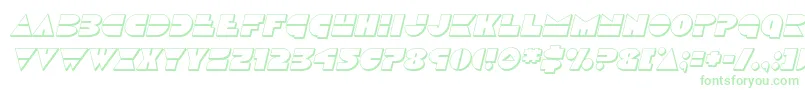 Discoduck3Dital Font – Green Fonts on White Background