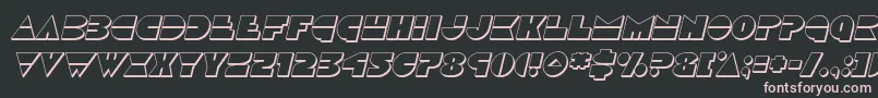 Discoduck3Dital Font – Pink Fonts on Black Background