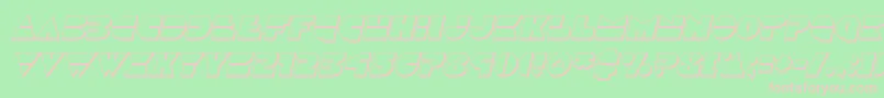 Discoduck3Dital Font – Pink Fonts on Green Background