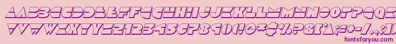 Discoduck3Dital Font – Purple Fonts on Pink Background