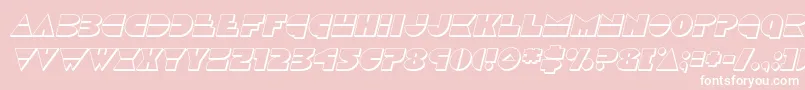 Discoduck3Dital Font – White Fonts on Pink Background
