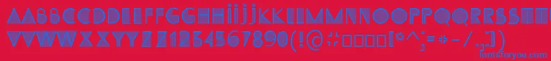 SsAdec2.0Initials Font – Blue Fonts on Red Background