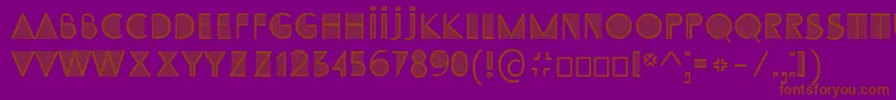 Fonte SsAdec2.0Initials – fontes marrons em um fundo roxo