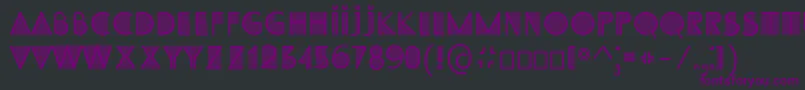 Шрифт SsAdec2.0Initials – фиолетовые шрифты на чёрном фоне