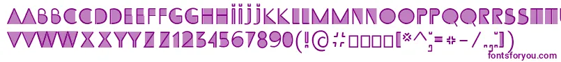 SsAdec2.0Initials-fontti – violetit fontit valkoisella taustalla