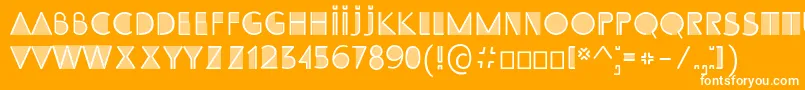 フォントSsAdec2.0Initials – オレンジの背景に白い文字